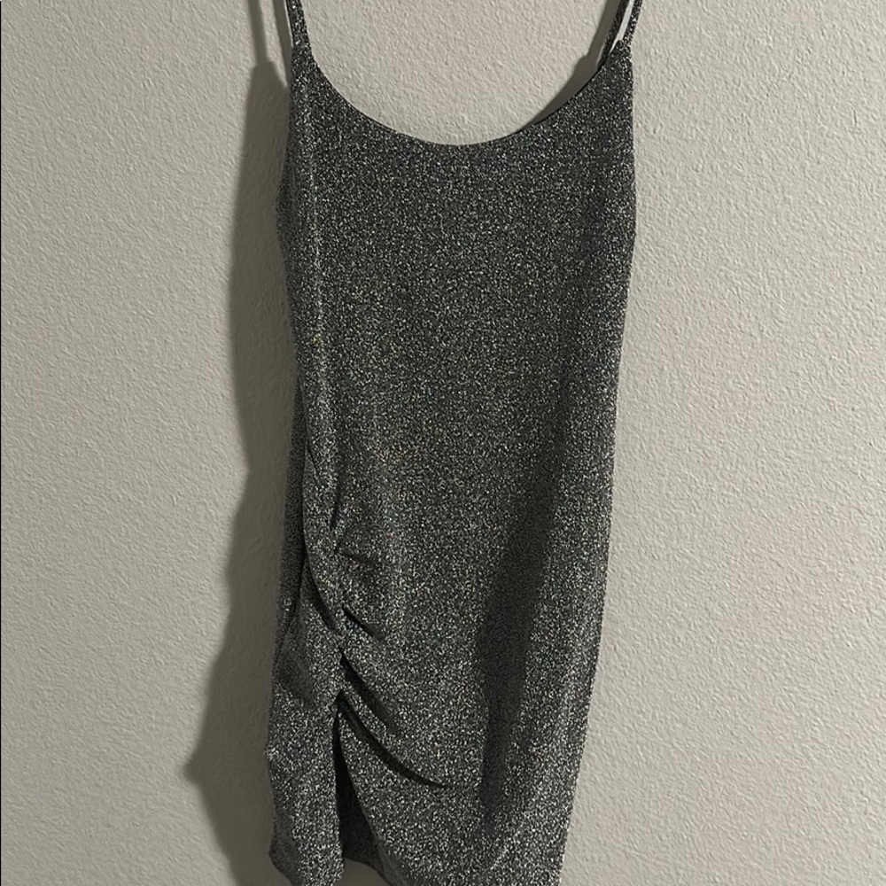 SILVER MINI DRESS